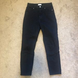 High-Waisted Straight Leg Jeans